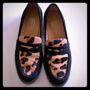 Talbots cheetah print loafers